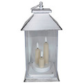 Plastlykt med 3 LED-lys 30 cm